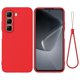 thumbnail image 1 of For Infinix Hot 50 Pro 4G Case Liquid Silicone Anti-Scratch Phone Cover with Hand Strap - Green, 1 of 5