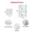 thumbnail image 7 of Teal Red Seahorse Coastal Kitchen Dish Towels for Drying Dishes Set of 4, Nautical Beach Coral Starfish Waffle Weave Microfiber Hand Tea Bathroom Towels Quick Dry & Absorbent Towel 12x12, 7 of 7