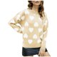 thumbnail image 1 of Tops Para Mujer Camisas de Manga Larga Otoño Cuello Redondo Patrón de Corazón Empalme Suéter Recreativo Suéter de Punto Odeerbi ODB149733, 1 of 8
