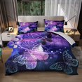 thumbnail image 3 of Sunnycitron Butterfly Comforter Set for Girls 3D Purple Butterfly Bedding with, 3 of 6