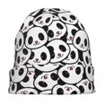 thumbnail image 7 of Rocae Cute Panda Face for Beanies Hats for Men Women Warm Chunky Knit Hats Winter Adult Milk Silk Knitted Beanie, 7 of 7