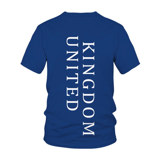 Camiseta de manga corta casual simple 3d de calidad con bandera de rayas impresas para hombres y mujeres, L, estilo del Reino Unido