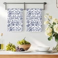 thumbnail image 3 of Blue Flower Kitchen Towels Set of 1, Spring Leaf Vintage Farmhouse Boho Plant Absorbent Dish Towels for Kitchen, Microfiber Hand Towel, Quick Drying Tea Towel for Cleaning Decorative Dishcloths, 3 of 7