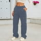 thumbnail image 2 of WILLBEST Pantalones Casuales Para Mujer, de Cintura Alta, Holgados, de Pierna Recta, Con Bolsillos Con Cremallera Para Uso Diario y Viajes, Cómodos Pantalones Deportivos Elásticos, Estilo Urbano., 2 of 7