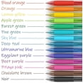 Arteza Retractable Gel Ink Colored Pens Set, Bright Colors, Quick ...