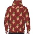 thumbnail image 5 of Hoodies for Men - Capybaras Christmas Red Long Sleeve Comfrt Men'S Fashion Hoodies & Sweatshirts, Sweatshirts for Men Hoodies Pullover Clothing Clothes with Pouch, 5 of 7