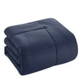 thumbnail image 2 of 8 Piece Embossed Greek Key Bed in a Bag Bedding Set, Queen - Navy Blue, 2 of 5