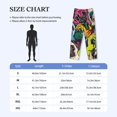 thumbnail image 4 of Fotbe Colorful Pug Pantalones de Pijama para Hombre, Pantalones de Dormir, Pantalones de Casa con Cintura Ajustable y Bolsillos-3X-Large, 4 of 6