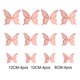 thumbnail image 3 of Etiqueta Engomada De La Pared De La Mariposa 12 Uds. Pegatina de mariposa hueca DIY, papel tapiz 3D para el hogar, decoración de ventana (rosa) Wdftyju Libre de BPA, 3 of 3