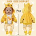 thumbnail image 2 of AmaMary Cotton Yellow Dog Outfit for 16-18 inch Dolls – 4-Piece Jacket Long Sleeve Pants Socks Set for Girls Birthday Holiday Dress-Up & Imaginative Play, 2 of 5