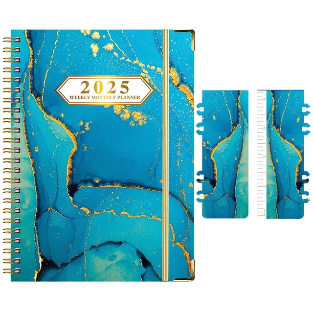IMENGL Clearance! Delayuji Notebooks for School 2025 2025 Academic Planner July 2025 To 2025 Monthly Tabs Daily Organizer Twin Wire Binding Pocket Folder Sticky Notes One Size Multi-Color