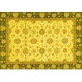 thumbnail image 1 of Ahgly Company Machine Washable Indoor Rectangle Oriental Yellow Traditional Area Rugs, 2' x 3', 1 of 4