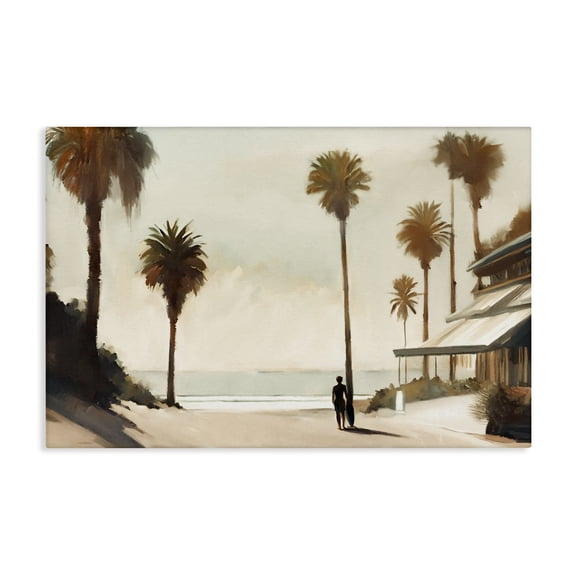 Stupell Industries Coastal Tropical Café Del Mar Canvas Art, 24 x 16, by Noah Bay