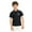 Black-04, variant on STETMN Short Sleeve T-shirt for Kids Casual Uniform Button Golf Tees Basic Solid Tops for Boys Girls