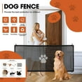 thumbnail image 3 of Bxaolu No Drilling Retractable Baby Gates for Stairs, 31" x 43.5" Mesh Baby Dog Pet Cat Gate for Doorways, Durable Puppy Gate for Hallways Kitchen Indoor Outdoor, 3 of 9