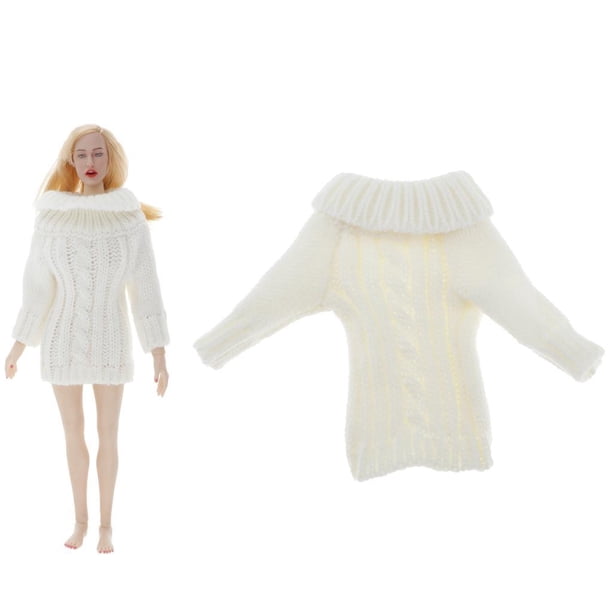 Suéter de punto Hugo para mujer 1/6 Blanco 15.3cm