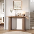 thumbnail image 7 of Gaderth 42.5" Oval Fluted Console Table, Narrow Entryway Table Behind Couch with Storage Shelf, Modern Sofa Table for Hallway, Foyer, Living Room, 7 of 7