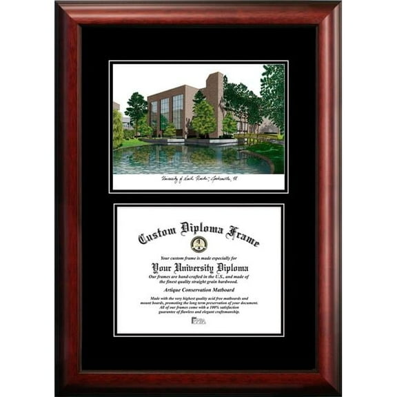 Campus Images FL993D-1185 8.5 x 11 in. University of North Florida Diplomate Diploma Satin Mahogany Frame