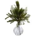 thumbnail image 2 of Nearly Natural 4546-S2 Mixed Pine in Glass Vase, 2 of 2