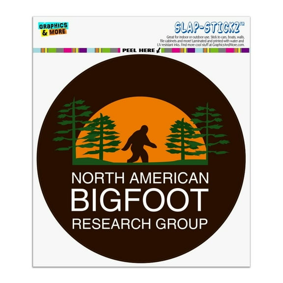 North American Bigfoot Research Group Automotive Car Window Locker Circle Bumper Sticker