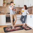 thumbnail image 6 of 2-Piece Kitchen Rugs Set Non-Slip Mats Carpet Floor for Kitchen, Bathroom (19.7"x27.6" & 19.7"x47.2") Beautiful and Detailed Deer, 6 of 7