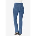 thumbnail image 2 of Woman Within Plus Size Tall Bootcut Stretch Comfort Denim Five-Pocket Jeans, 2 of 6