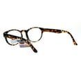 thumbnail image 3 of SA106 Oval Horn Rim Multi 3 Focus Progressive Reading Glasses Shiny Tortoise +2.5, 3 of 4