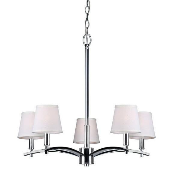 7078-05-05-Forte Lighting-Eathan - 5 Light Chandelier-22.5 Inches Tall and 24.75 Inches Wide     -Traditional Installation
