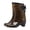 Camouflage, variant on Camouflage Womens Rain Boots Mid Heel Mid Calf Western Style Rain Footwear Bow Back Design Non Slip Waterproof Rubber Boots For Outdoor And Daily Wear Size 36