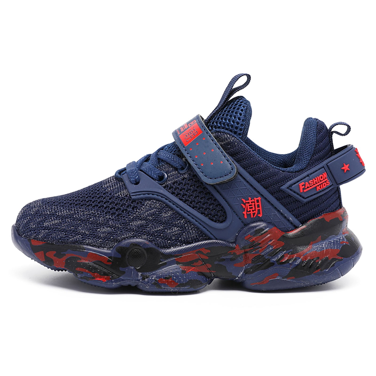 newwalpole Kids Shoes Running Shoes Girls Boys Primary School Students Sports Shoes Spring and Autumn Casual Shoes Dark Blue for Size 2