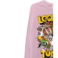 thumbnail image 6 of Looney Tunes Mens Classic Shirt Marvin Long Sleeve Tee - Space Jam 90s Long Sleeve T-Shirt Sand, Medium, 6 of 7