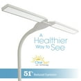 thumbnail image 2 of OttLite Wellness Series Pivot LED Desk Lamp with Dual Shades, Touch Activated Controls, Gradual Dimmer, for Working, Crafting, Sewing, Studying, White, 2 of 8