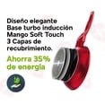 thumbnail image 3 of Bateria de Cocina HSM Homes Market Recubrimiento antiadherente Cerámica Mármol 7pz SSBAT7A, 3 of 7