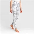 thumbnail image 1 of Love Tree Ribbed Knit Leggings Tie Dye Blue Stone Size L, 1 of 1