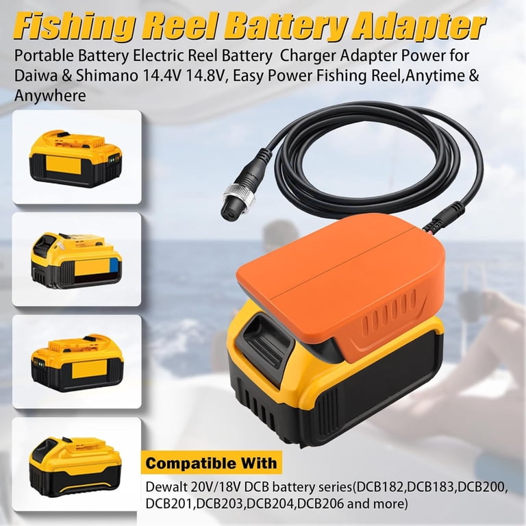 electric fishing reel adapter Battery Power Cable Cord for Shimano Reels – BatPower Banax Kaigen Experience ultimate versatility with our Banax cord Electric Fishing Reel - Battery