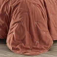 thumbnail image 4 of Chezmoi Collection Corduroy Queen Quilt Set Terracotta, 3-Piece Luxury Soft Cross Stitch Polyester Corduory Lightweight Bedspread, 1 Quilt 90 in x 94 in and 2 Pillow Shams 20 in x 26 in, 4 of 9