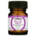 thumbnail image 2 of Twinlab D3 + K2 Dots - Vitamin D3 & Vitamin K2 Supplement for Immune Support, Bone Health & Heart Health - Vitamin D 1000 IU + Vitamin K 90 mcg for Bone Strength, Tangerine Flavor, 60 Tablets, 2-Pack, 2 of 9