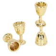 thumbnail image 3 of Coupe à Vin Miniature, Expression Encourageante, Mini Coupes de Champagne pour Maison de Poupée, Simulation Exquise, Durable pour Maison de Poupée 1:12 Doré, 3 of 8