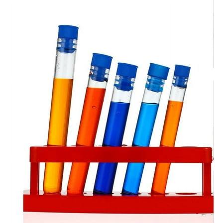 UPOUART 5Pcs Clear Plastic Test Tubes For Scientific Experiment With Highly Transparent Design 16.0X5.0X5.0In