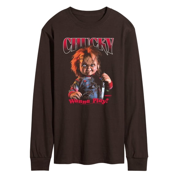 Chucky - Dark Portrait - Men's Long Sleeve Graphic T-Shirt