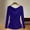 Blue, variant on DAFPZW Womens Business Casual Blouses Dressy Work Tops Fall Fashion Boat Neck Pleated Long Sleeve Shirts Business Clothes