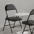 thumbnail image 3 of Nazhura Metal Indoor Folding Chair, Black (Set of 4), 3 of 9
