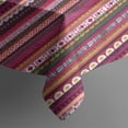 thumbnail image 5 of Boho Red Colorful Striped Ethnic Pattern Square Tablecloth,Waterproof Square Table Cover,Wipeable Spillproof Washable Table Cover for Home Kitchen Party Decor 52"x52"(132x132cm), 5 of 6