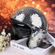 thumbnail image 2 of Disco Ball Helmet, Disco Helmet Bicycle Helmet Shiny Silver Harley Helmet Party, 2 of 5
