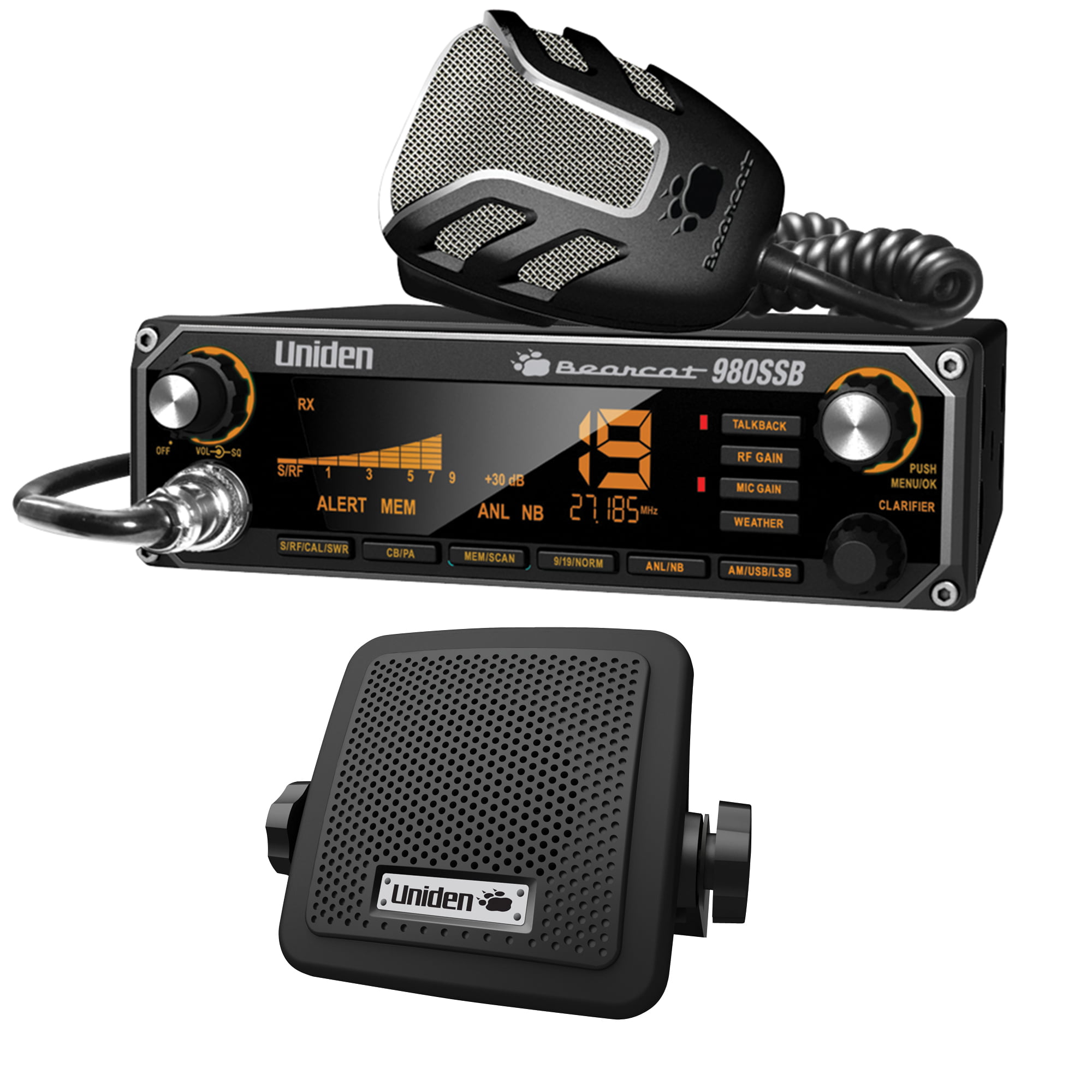 Uniden BC7 Bearcat External CB Radio/Scanner Speaker for Midland Cobra Galaxy 