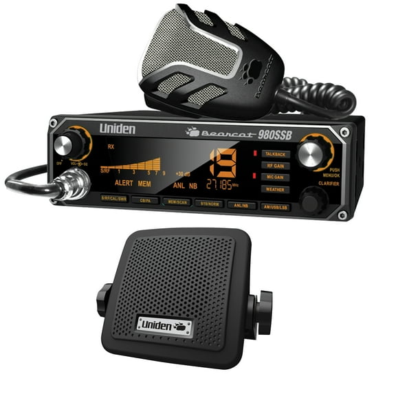 Uniden BEARCAT 980SSB CB Radio with SSB & BC7 Accessory CB/Scanner Speaker