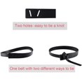 thumbnail image 5 of YooGuoGuo Women Fashion Leather Belt for Jeans Jumpsuit Coat Dress Belt Faux Leather Waistband Tie Knot Waist Belt, 5 of 6