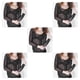 thumbnail image 2 of Camiseta básica mujer Sonducket manga larga cuello negro S M L XL XXL XXXL, 2 of 6