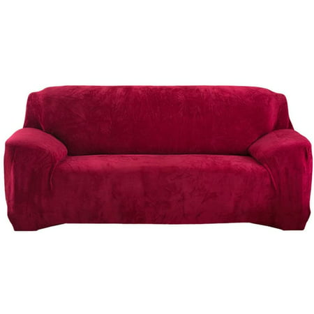 Plush Stretch Sofa Cover Not Slip, Leather Look Sofa Covers