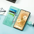 thumbnail image 3 of Dteck for Google Pixel 6 5G 2021 Wallet Case,Embossed Mandala Floral Leather Folio Flip Wristlet Shockproof Protective ID Credit Card Slots Holder Cover for Google Pixel 6 5G, Green, 3 of 9